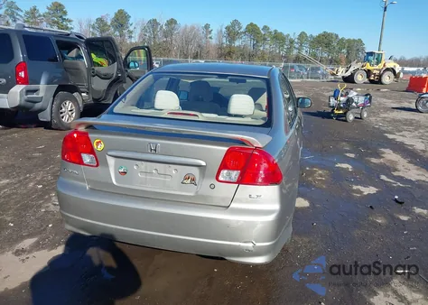 2005 Honda Civic Lx из США, поврежденный, VIN JHMES165X5S003362